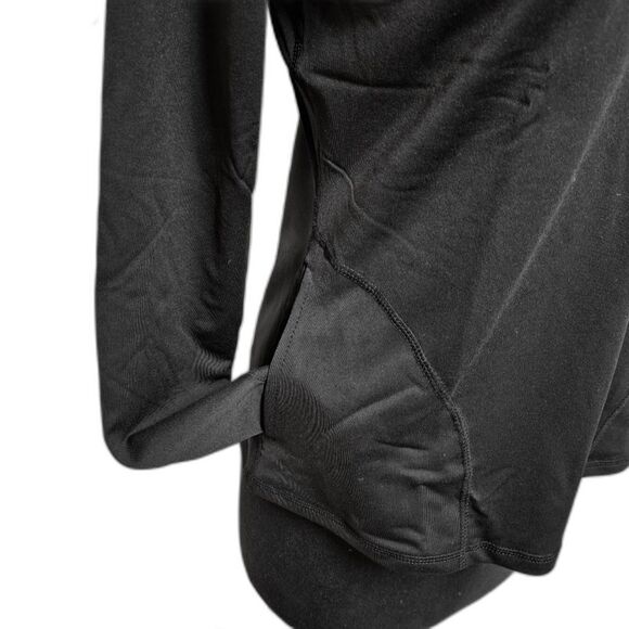 Shadow Sport Fitted Mock-Neck Quarter Zip Athletic Sport Jacket Black Size M NEW - Picture 7 of 8